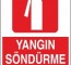 YANGIN SÖNDÜRME CİHAZI LEVHASI